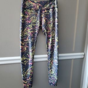 Color splatter leggings